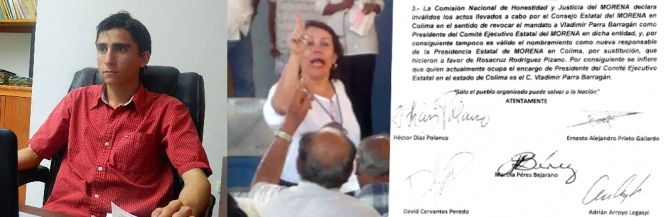 Honestidad y Justicia ratifica a Parra como presidente de Morena Colima