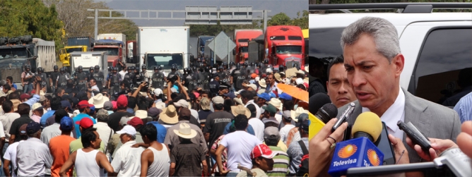 Limoneros bloquean autopista; a la próxima se aplicará la ley, advierte el gobernador