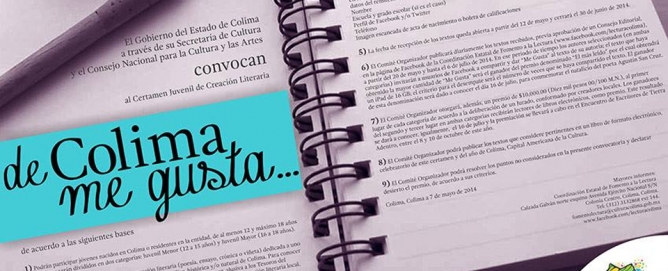 Convocan a jóvenes escritores al certamen ‘De colima me gusta…’