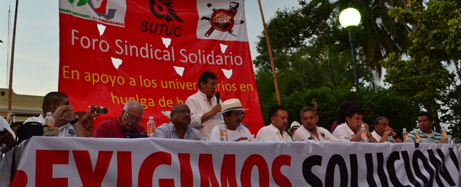 Alistan foro sindical nacional en Colima