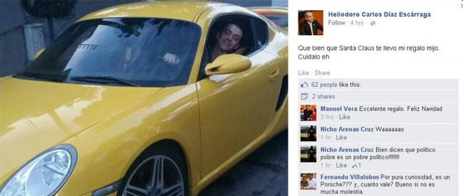 Foto del Porsche «fue broma», justifica priista