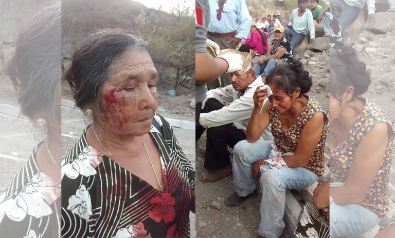 Hospitalizan a siete por pedradas en Zacualpan
