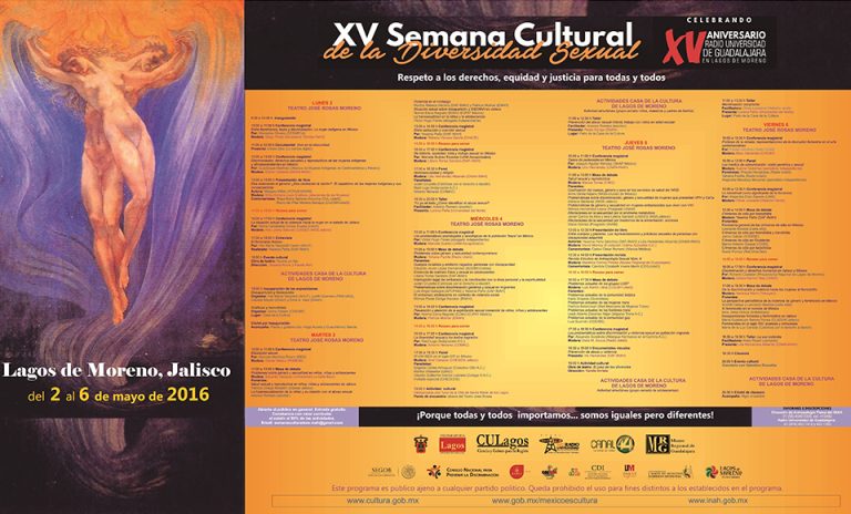 Semana de la Diversidad Sexual, del 2 al 6 de mayo en Jalisco