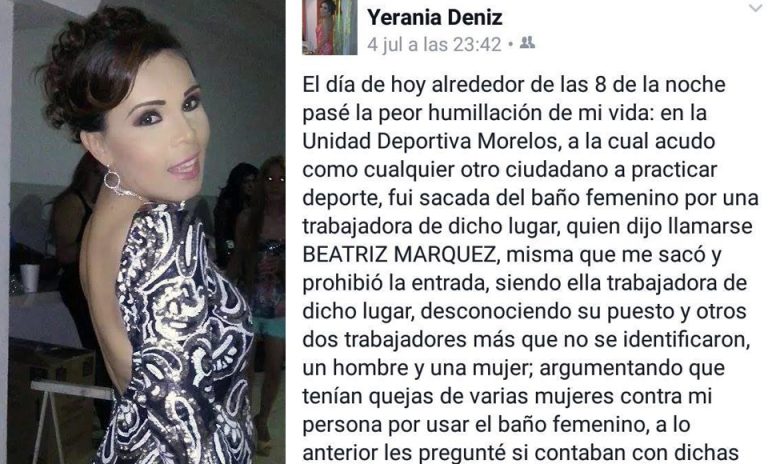 Discriminan a transgénero en la Unidad Deportiva Morelos