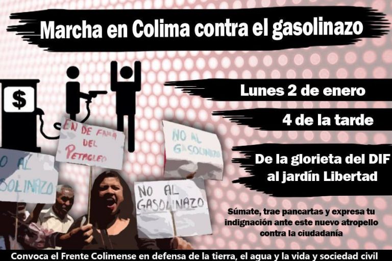 Marcharán en Colima contra mega gasolinazo