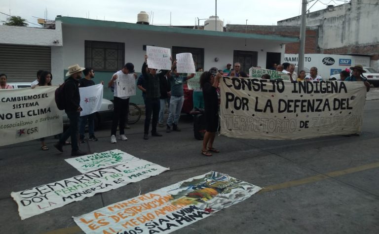 Protestan contra Peña Colorada por tala de árboles