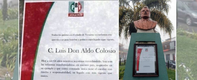 Presidenta de PRI Veracruz homenajea a “Don Aldo Colosio”