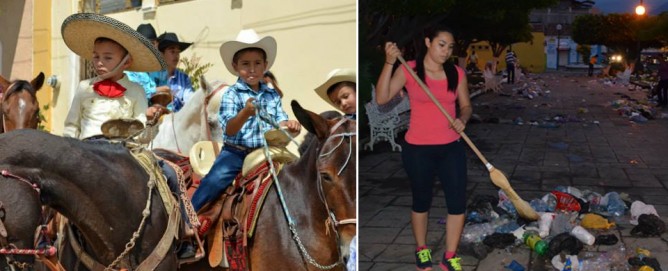 Las fotos durante y después de la entrada de la música en Cuauhtémoc