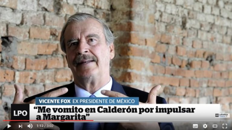 Me vomito en Calderón: Fox